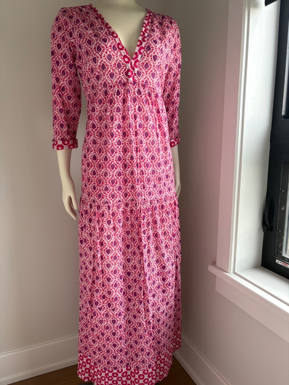 🌺 Aspiga Organic Cotton Maxi Dress / Cover-Up – Size S 🌺